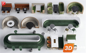 Cafe Furniture Skp Files 